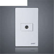CHINT electric switch socket panel NEW9E 120 type magic silver 120*60 TV socket single cable