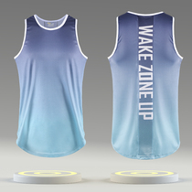 Sports vest mens summer quick-drying sleeveless shirt basketball marathon track and field training running racing fitness clothes