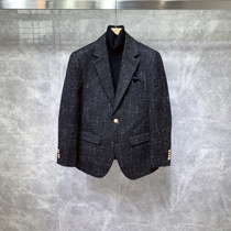 British light familiar wind ins trend slim suit jacket men's Korean version of ruffian handsome casual suit padded jacket