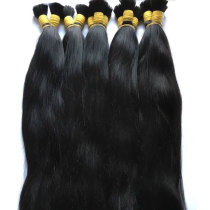 Wig hair handle spot matte fiber fiber raw material high temperature silk unprocessed hair black long straight hair wholesale