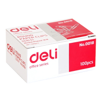 Dali paper clip color paperclip back type needle spin pin fixed clothes office binding nickel plated thickening