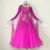 Dance flying modern dance dress new Waltz big dress dress sequin ballroom dance performance suit