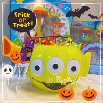 Spot Toys Total Mobilisation Three-eyes Tsai Halloween to blame childrens hand candy bucket Candy Basket Decorative items