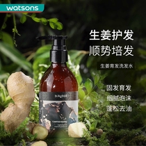 Watsons Bodi Qinye Ginger anti-hair loss strong root maintenance shampoo 300ml Hair development anti-dandruff oil control fluffy