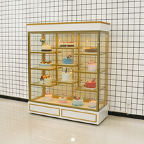 Birthday cake model display cabinet Spot sample pastry display cabinet Glass commercial baking store bag display cabinet rice