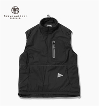  and wander alpha vest made in Japan for men and women warm and breathable vest 20AW