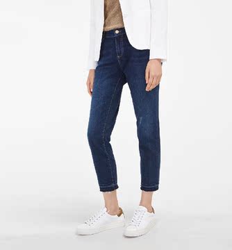 开心果西班牙正品代购 md 女士 毛边休闲牛仔裤 5001530