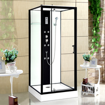 Household integral shower room Bathroom shower room Simple with bathtub glass partition Small apartment rectangular bath room