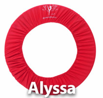 Alyssa art gymnastics circle protective cover-Red (60-90cm size)