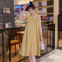 Pregnant womens foreign trade discount store mall counter withdrawal cabinet cut mark Womens tail cargo clearance sleeveless vest dress tide
