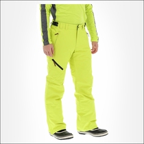 Mens ski pants snow pants waterproof pants rain pants rain pants 10K waterproof clip cotton pants motorcycle pants bright green pants