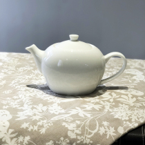 Micro blemish British Airways White Bone China 45% bone powder oval coffee pot afternoon teapot with stainless steel filter