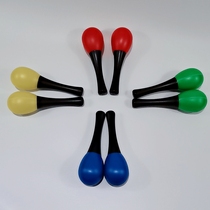 Baby grasp toy baby rattle Orff music early teaching aids children percussion instrument plastic sand hammer 1 pair
