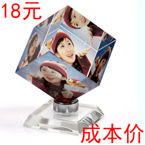 Crystal DIY personalized custom crystal cube image birthday gift souvenir graduation gift