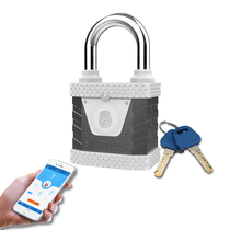 Mobile phone APP remote authorized GPS positioning smart fingerprint padlock outdoor waterproof warehouse wagon Bluetooth anti-theft lock