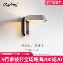 Madani Madani angel ring led wall lamp bedside bedroom simple modern living room creative girl wall lamp
