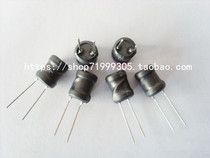 Plug-in cylindrical power inductor 8 * 10MM 101 0 1MH 100UH 0810 vertical black DIP