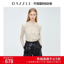 DAZZLE poise springtime LOGO series presbyx lapel lace shirt Womens 2C1D5187B