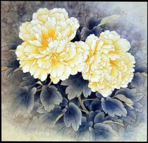 Su embroidery DIY kit beginner yellow peony manual self-study material package to send basic Stitch Tutorial
