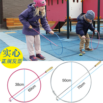 Parent-child outdoor toy rolling ring children adult pushing iron ring ring bolding 80 after nostalgic Traditional sports