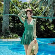 One-piece skirt thin cover belly sexy ins wind swimsuit female Korean version parent-child children cute and comfortable swimsuit