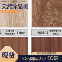 Wood veneer lacquered board UV coating board solid wood veneer natural wood veneer coating sample book spot