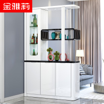 Living room entrance screen partition Wine cabinet double-sided modern simple shoe cabinet decoration Home room hall cabinet One-piece entrance cabinet