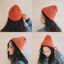 Knitted wool hat childrens autumn and winter Korean version of Joker Japanese winter sweet and cute tide Korean ins mens cold hat