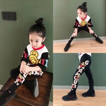 ins exploits girl hit bottom pants spring autumn slim fit foreign air outwear spring style fashion thin suede baby girl clothes autumn