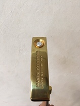 Golf Club Golf Putter Golden Bar Putter Strike Face Pattern Milling Face Plus Coarse Grip 34 Inch