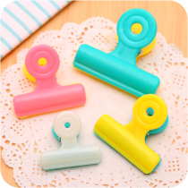 Candy color plastic round clip clothes clothes clip windproof clip color ticket holder folder fixing clip