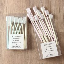 Daily single home with a few boxes of value soft wool toothbrush macaron color independent brush head couple toothbrush