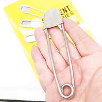 Unembroidered steel large pin bold oversized pin decoration bag hanging decoration creative fashion fixed shawl buckle pin