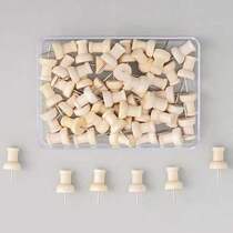40 boxes of wooden pushpins wooden color I-shaped pins pushpins studs studs studs studs office hanging fixed nails