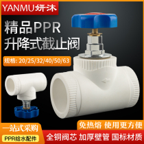 Yamu boutique PPR lift type copper core globe valve 20 25 pe water pipe valve 4 points 6 points ppr pipe fittings