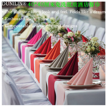40cm Colour imported disposable paper napkin Dunilin table Hebridal wedding Wedding Mouth Hotel West Restaurant