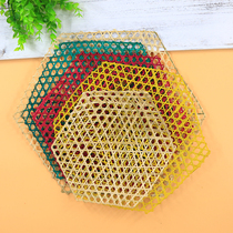 Kindergarten decoration classroom corridor air hanging decoration area corner ring creative handmade bamboo net