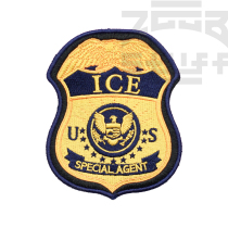(ZGGB)DHS ICE U.S. Department of Homeland Security Immigration Customs Enforcement tactical Embroidery Velcro