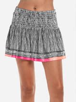 Lucky in Love Womens Santa Fe Long Live Smocked Skirt---CB5