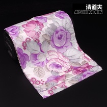 South Korea imported glasses cloth microfiber mirror cloth mobile phone jewelry instrument cleaning cloth double-sided purple flower