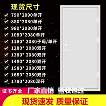 Fireproof door fire channel Custom wooded steel kitchen Class A single open fire door B-floor stainless steel