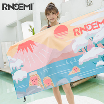 ins net red swimming quick-drying bath towel Beach towel sports absorbent towel cloak bathrobe quick-drying portable childrens and women