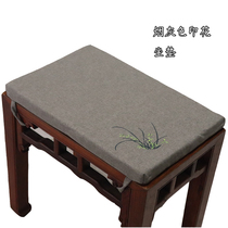 Guqin table and stool cushion cotton and linen can be disassembled and washed stool cushion thickened and durable