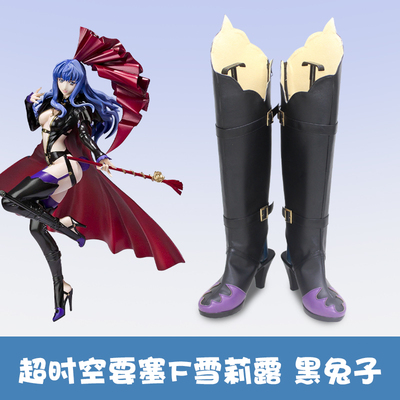 taobao agent F2611-Macrobe Fortress F Shili Black Rabbit Style COSPLAY Shoes COSPLAY shoes