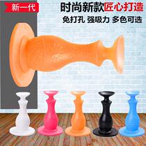 Double sided suction cup fixer silicone toilet door muted rubber plastic bedroom door rear ground suction safety door stopper