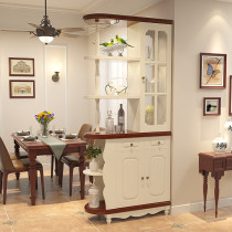 Mediterranean entrance entrance cabinet Partition cabinet Living room wine cabinet Modern simple room hall cabinet Shoe cabinet Foyer screen cabinet