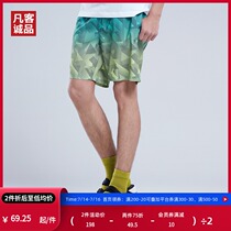 Trend spring and summer new mens beach pants quick-drying loose vacation five-point boxer shorts Swimming trunks printing magic