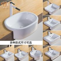 Nordic Bathroom Cabinet Washbasin Creative Accessories Washbasin Inlaid wood Double size surface pool Single single basin