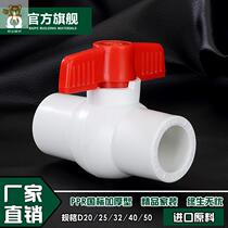 ppr full plastic ball valve 4 points 6 points 1 inch flat mouth hot melt pipe fittings ppr water pipe valve switch 6 Sub-valves