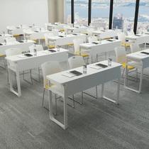 Educational institutions training table staff double position primary and secondary school students simple modern table and chair combination conference table long table